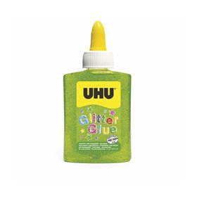 UHU Glitter Glue Green Bottle 90Gr 88Ml - Πράσινο  UHU Glitter Glue Green Bottle 90Gr 88Ml - Πράσινο