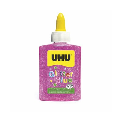 UHU Glitter Glue Red Bottle 90Gr 88 Ml - Μπλε 