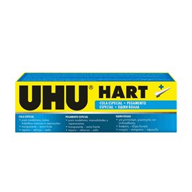 UHU Hart 33Ml / 35Gr Ειδική Κόλλα Που Στεγνώνει Γρήγορα, Με Ξεχωριστό Λεπτό Ακροφύσιο  UHU Hart 33Ml / 35Gr Ειδική Κόλλα Που Στεγνώνει Γρήγορα, Με Ξεχωριστό Λεπτό Ακροφύσιο