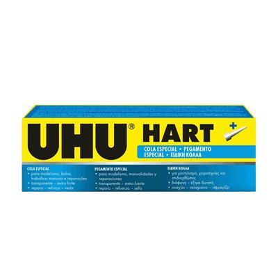 UHU Hart 33Ml / 35Gr Ειδική Κόλλα Που Στεγνώνει Γρήγορα, Με Ξεχωριστό Λεπτό Ακροφύσιο 