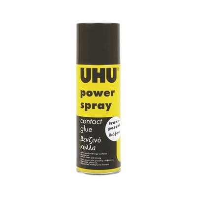 UHU Power Spray Βενζινόκολλας (Κόλλας Επαφής) 200 Ml 