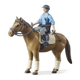 bruder Bworld Police Officer With Horse Αστυνομικός Με Άλογο  bruder Bworld Police Officer With Horse Αστυνομικός Με Άλογο