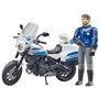 bruder Scrambler Ducati Police Bike Μηχανή Αστυνομίας Με Αναβάτη 