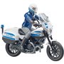 bruder Scrambler Ducati Police Bike Μηχανή Αστυνομίας Με Αναβάτη 