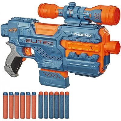 Hasbro Nerf Elite 2.0 Phoenix Cs-6 Με 12 Βελάκια, 6-Βελάκια 