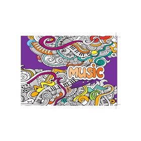 A&ampG PAPER Τετράδιο Μουσικής Β5 40 Φύλλα Mandala Με Μικρό Πεντάγραμμο 