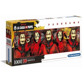 Clementoni Παζλ Panorama Netflix Casa Papel (The Money Heist) 1000 Τμχ 