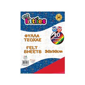 LUNA OFFICE The Littlies Φύλλα Τσόχας 2Mm 20X30 Cm 10 Χρώματα 