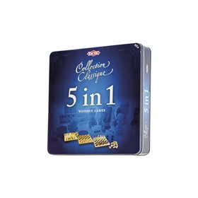 Tactic Επιτραπέζιο 5 Σε 1 Παιχνίδια Σε Μεταλλικό Κουτί (Σκάκι, Ντάμα, Τάβλι, Ντόμινο Και Τρίλιζα)  Tactic Επιτραπέζιο 5 Σε 1 Παιχνίδια Σε Μεταλλικό Κουτί (Σκάκι, Ντάμα, Τάβλι, Ντόμινο Και Τρίλιζα)