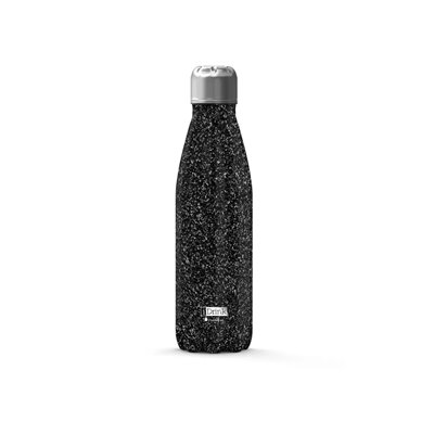 iDrink Παγούρι Θερμός Ανοξείδωτος 500Ml Glitter Black 