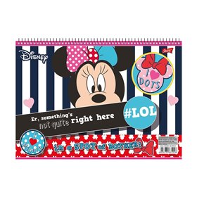 salko paper Μπλοκ Ζωγραφικής No 18 Minnie 40 Φύλλα 21X29 Εκ - 3 Σχέδια 