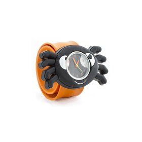 Wacky Watches Παιδικό Ρολόι Με Λουράκι Σιλικόνης Slap 3D Πορτοκαλί Αράχνη  Wacky Watches Παιδικό Ρολόι Με Λουράκι Σιλικόνης Slap 3D Πορτοκαλί Αράχνη