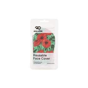 OEM Μάσκα Προσώπου Eco Chic Παπαρούνες-Πράσινη Με Ρυθμιζόμενο Λαστιχάκι Για Ενήλικες Και Για Παιδιά  OEM Μάσκα Προσώπου Eco Chic Παπαρούνες-Πράσινη Με Ρυθμιζόμενο Λαστιχάκι Για Ενήλικες Και Για Παιδιά