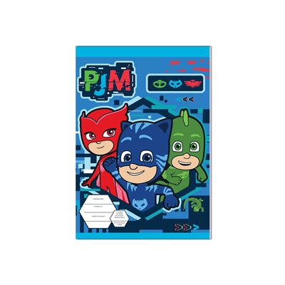 Diakakis imports Τετράδιο Καρφίτσα 40 Φύλλα 17Χ24 Εκ. PJ Masks - 2 Σχέδια 