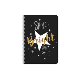 Diakakis imports Τετράδιο Σπιράλ Shiny Dreams 21X29εκ. Α4 60Φ. 2 Θεμάτων - 4 Σχέδια 