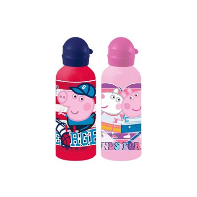 Diakakis imports Παγούρι Αλουμινίου Με Καπάκι Peppa 500Ml - 2 Σχέδια 