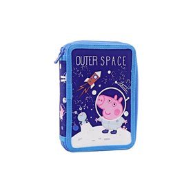 Diakakis imports Κασετίνα Διπλή Γεμάτη 15Χ5χ21 Εκ. Peppa PIG George 