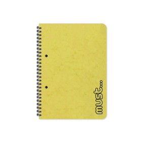 MUST Craft Τετράδιο Σπυράλ Α4 3 Θεμάτων 90 Φύλλων - 4 Χρώματα 