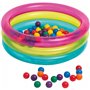 INTEX 3-Ring Baby Ball Pit Φουσκωτή Μπάλα Πισίνα Με 50 Χρωματιστές Μπάλες 86X25cm 