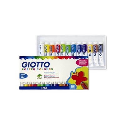 Giotto Τέμπερα 12Ml 12 Χρωμάτων 