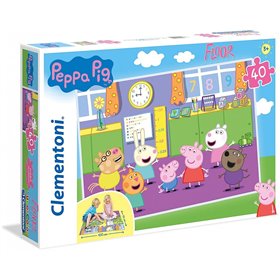 Clementoni Παιδικό Παζλ Δαπέδου Color Peppa Pig 40 Τμχ 