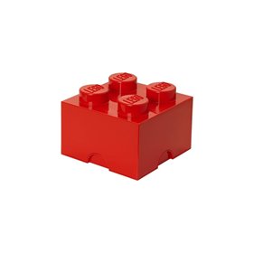 LEGO Τουβλάκι Αποθήκευσης Storage Brick 4 - Κόκκινο 