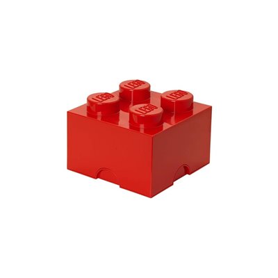 LEGO Τουβλάκι Αποθήκευσης Storage Brick 4 - Κόκκινο 