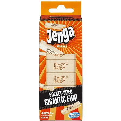 Hasbro Mini Jenga Pocket Size Gigantic Fun Επιτραπέζιο Τσέπης 