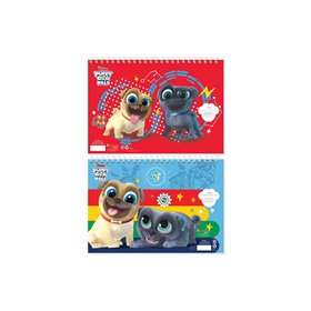 Diakakis imports Μπλοκ Ζωγραφικής Με Αυτοκόλλητα &amp Stensil Puppy Dog 23X33εκ. 40Φ. - 2 Σχέδια (0562561) 