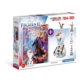 Clementoni Παιδικό Παζλ 3D Frozen 104 Τμχ 