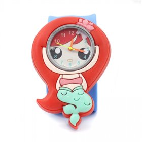 Wacky Watches Παιδικό Ρολόι Με Λουράκι Σιλικόνης Slap Γοργόνα 