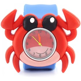 Wacky Watches Παιδικό Ρολόι Με Λουράκι Σιλικόνης Slap Καβούρι  Wacky Watches Παιδικό Ρολόι Με Λουράκι Σιλικόνης Slap Καβούρι