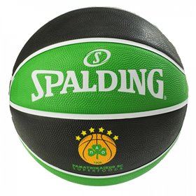 Spalding Μπάλα Μπάσκετ Παναθηναϊκός Αθήνας Euroleague Size 7 Rubber - Πράσινη 