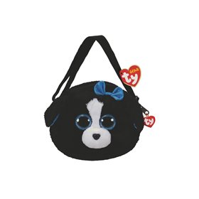 ty Gear Χνουδωτό Τσαντάκι Ώμου Σκύλος Tracey Μαύρος/Άσπρος  ty Gear Χνουδωτό Τσαντάκι Ώμου Σκύλος Tracey Μαύρος/Άσπρος