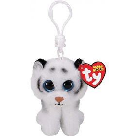 ty Beanie Boo Key Clip Χνουδωτό Κλιπ Τίγρης Λευκή Tundra 8.5 Εκ.  ty Beanie Boo Key Clip Χνουδωτό Κλιπ Τίγρης Λευκή Tundra 8.5 Εκ.