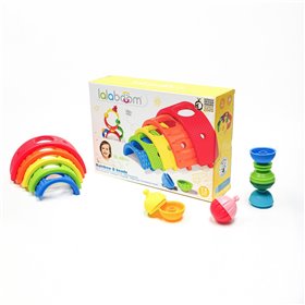 Lalaboom Ουράνιο Τόξο Εκπαιδευτικές Χάντρες 13 Τμχ Για 18-48 Μηνών  Lalaboom Ουράνιο Τόξο Εκπαιδευτικές Χάντρες 13 Τμχ Για 18-48 Μηνών