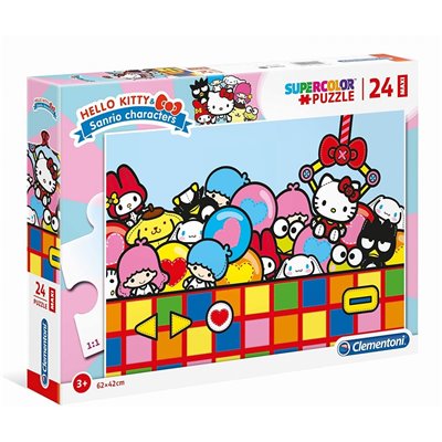 Clementoni Παιδικό Παζλ Color Hello Kitty 24 Τμχ 