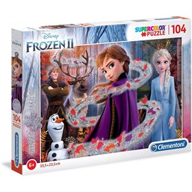 Clementoni Παιδικό Παζλ Color Glitter Frozen 104 Τμχ  Clementoni Παιδικό Παζλ Color Glitter Frozen 104 Τμχ