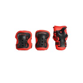 ΑΘΛΟΠΑΙΔΙΑ Σετ Προστατευτικά Χρώμα Κόκκινο Μέγεθος Extra Small 