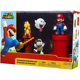 JAKKS PACIFIC Σετ Διόραμα Με 5 Φιγούρες Super Mario Dungeon (Super Mario) 