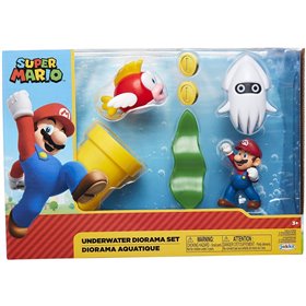 JAKKS PACIFIC Σετ Διόραμα Με 5 Φιγούρες Super Mario Underwater (Super Mario)  JAKKS PACIFIC Σετ Διόραμα Με 5 Φιγούρες Super Mario Underwater (Super Mario)