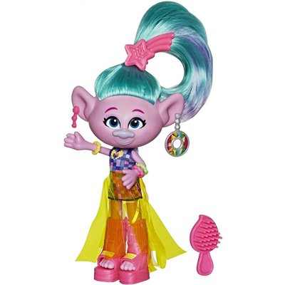 Hasbro Trolls Deluxe Fashion Dolls - Glam Satin Με Φόρεμα Και Αξεσουάρ 