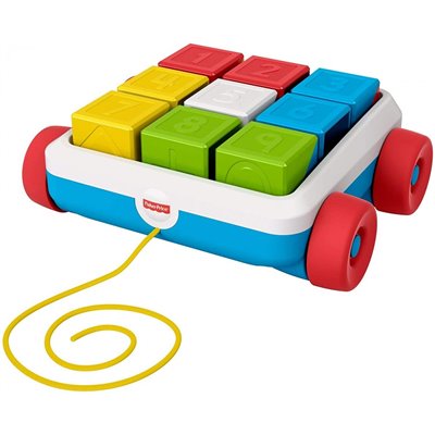 Fisher-Price Συρόμενο Βαγονάκι Με Τουβλάκια Blocks 