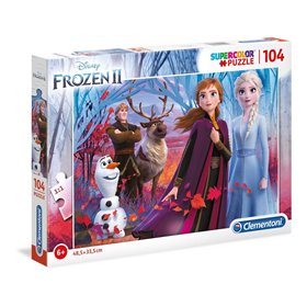 Clementoni Παιδικό Παζλ Color Frozen 104 Τμχ 