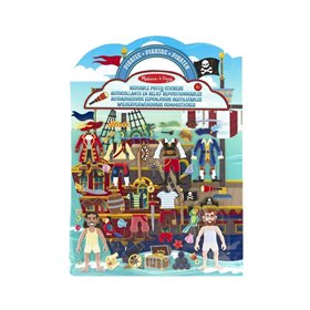 Melissa and Doug Puffy Stickers Play Set - Πειρατές 51Τεμ 