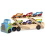 Melissa and Doug Mega Race Car Carrier Ξύλινο Ρυμουλκό Με 6 Αγωνιστικά Αυτοκίνητα 