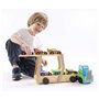 Melissa and Doug Mega Race Car Carrier Ξύλινο Ρυμουλκό Με 6 Αγωνιστικά Αυτοκίνητα 