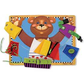 Melissa and Doug Basic Skills Puzzle Board Βασικό Σετ Δεξιοτήτων Για Ντύσιμο  Melissa and Doug Basic Skills Puzzle Board Βασικό Σετ Δεξιοτήτων Για Ντύσιμο
