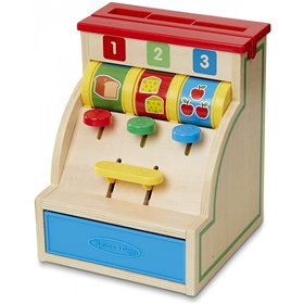 Melissa and Doug Spin And Swipe Cash Register Ξύλινη Ταμειακή Μηχανή  Melissa and Doug Spin And Swipe Cash Register Ξύλινη Ταμειακή Μηχανή