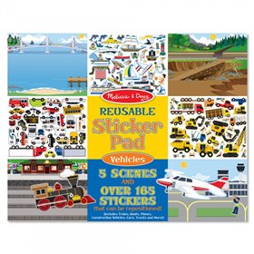 Melissa and Doug Reusable Sticker Pad - Vehicles Οχήματα 